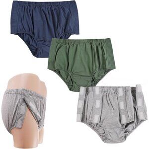 3 Pack Cotton Post Surgery Underwear for Women, Adaptive Underwear, Tear Away Un